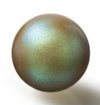 25, 4mm Pearlescent Khaki Preciosa Maxima Pearl Beads