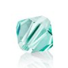 50, 4mm Caribbean Sea Preciosa Rondelle / Bicone Beads