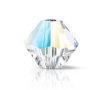 50, 4mm Preciosa Crystal Glitter Bicone / Rondelle Beads