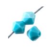 50 4mm Opaque Turquoise Preciosa Bicone Beads