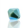 50 4mm Opaque Turquoise AB2X Preciosa Bicone Beads