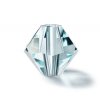 50 4mm Silver Aquamarine Preciosa Bicone / Rondell Beads