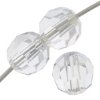 20, 4mm Round Argent Flare Preciosa Crystal Beads
