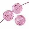 20, 4mm Round Rose Preciosa Crystal Beads