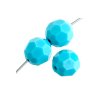 20, 4mm Round Opaque Turquoise Preciosa Crystal Beads