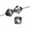 25 6mm Crystal Starlight Gold Preciosa Bicone Beads