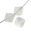 25 6mm Preciosa Matte Crystal Bicones