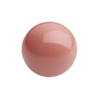 25, 6mm Salmon Rose Gemcolor Preciosa Maxima Pearl Beads