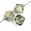 25 6mm Preciosa Viridian Crystal Bicone Beads
