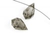 5 10x6mm Preciosa Black Diamond Tear Drops