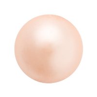 25, 8mm Peach Preciosa Maxima Pearl Beads