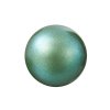 25, 8mm Pearlescent Green Preciosa Maxima Pearl Beads