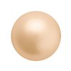 25, 8mm Gold Preciosa Maxima Pearl Beads