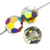 12, 8mm Faceted Round Medium Vitrail Halfcoated Preciosa Crystal Beads 