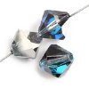 10 8mm Preciosa Bermuda Blue Bicones