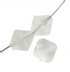 10 8mm Preciosa Matte Crystal Bicones