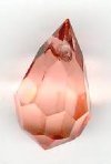 1 9x15mm Preciosa Sweet Orange Tear Drop