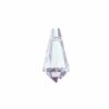 1 9x18mm Preciosa Crystal Viridian Straight Cut Drop