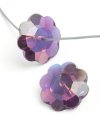 1 12mm Amethyst AB Preciosa Flower Bead