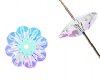 5 8mm Crystal AB Preciosa Flowers