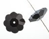 1 14mm Preciosa Hematite Flower