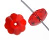 5 10mm Light Siam Preciosa Flower Beads