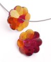 10 6mm Light Siam AB Preciosa Flower Beads