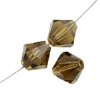 25 6mm Preciosa Gold Beryl Bicones