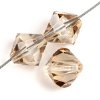 25 6mm Preciosa Honey Bicones