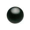 25, 4mm Magic Black Gem Color Preciosa Maxima Pearl Beads