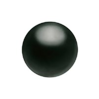 25, 8mm Magic Black Preciosa Maxima Pearl Beads