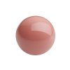 25, 4mm Salmon Rose Gem Color Preciosa Maxima Pearl Beads