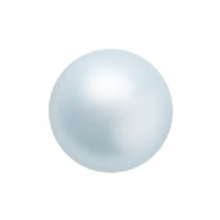 25, 8mm Light Blue Preciosa Maxima Pearl Beads