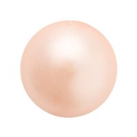 25, 4mm Peach Preciosa Maxima Pearl Beads