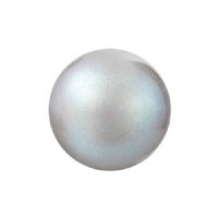 25, 4mm Pearlescent Grey Preciosa Maxima Pearl Beads