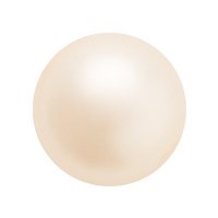 25, 6mm Creamrose Preciosa Maxima Pearl Beads