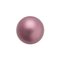 25, 6mm Light Burgundy Preciosa Maxima Pearl Beads