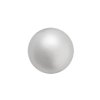 25, 6mm Light Grey Preciosa Maxima Pearl Beads