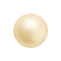 25, 6mm Vanilla Preciosa Maxima Pearl Beads