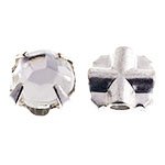 36, ss12 (3mm) Preciosa Crystal Rosemontees in Standard Silver Setting
