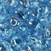 TB-38665 - 10 Grams Aqua Lined Crystal 2.5x5mm Preciosa Twin Beads