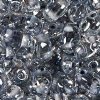 TB-38642 - 10 Grams Gray Lined Crystal 2.5x5mm Preciosa Twin Beads