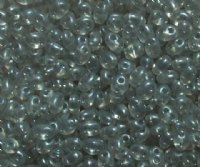 TB-08149 - 10 Grams Crystal Gray Pearl 2.5x5mm Preciosa Twin Beads