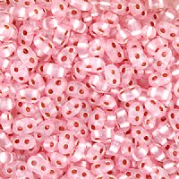 TB-02008 - 10 Grams Crystal Pink Silverlined Terra Pearl 2.5x5mm Preciosa Twin Beads