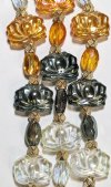 7 Inch Strand Crystal Lane Lotus and Faceted Oval Mix