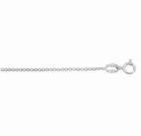 18 inch 1mm Sterling Silver Oval Cable Chain