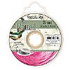 20 Yards of 2mm Strawberry Pink Rattail Cord with Reusable Bobbin