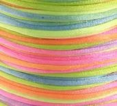 20 Yards of 2mm Rainbow Rattail Cord with Reusable Bobbin