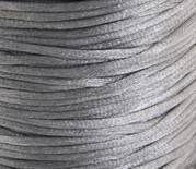 20 Yards of 1.5mm Silver Mousetail Cord with Reusable Bobbin