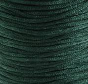 20 Yards of 2mm Hunter Green Rattail Cord with Reusable Bobbin